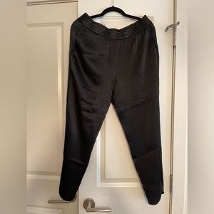 Zara satin effect pull on pants